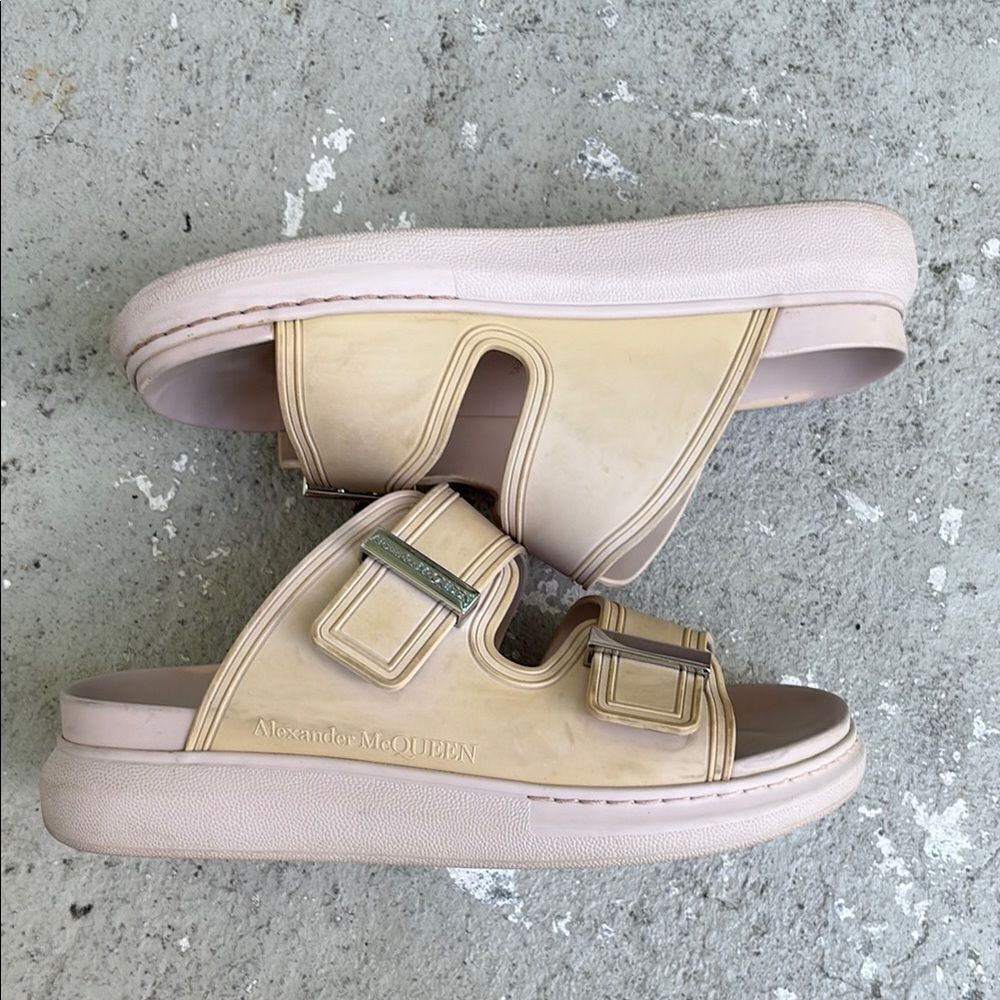 Alexander McQueen rubber slides